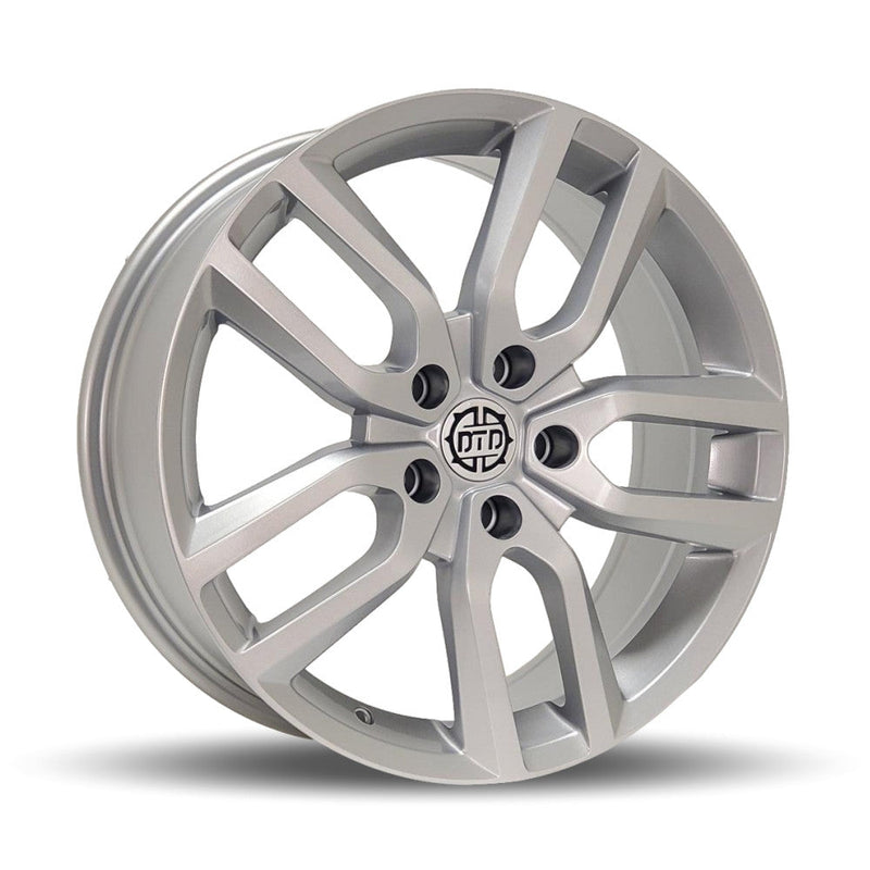 DTD - Blizzard - Silver - Gloss Silver - 16" x 6.5", 38 Offset, 5x100 (Bolt pattern), 54.10mm HUB