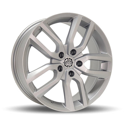 DTD - Blizzard - Silver - Gloss Silver - 16" x 6.5", 40 Offset, 5x114.3 (Bolt pattern), 60.10mm HUB