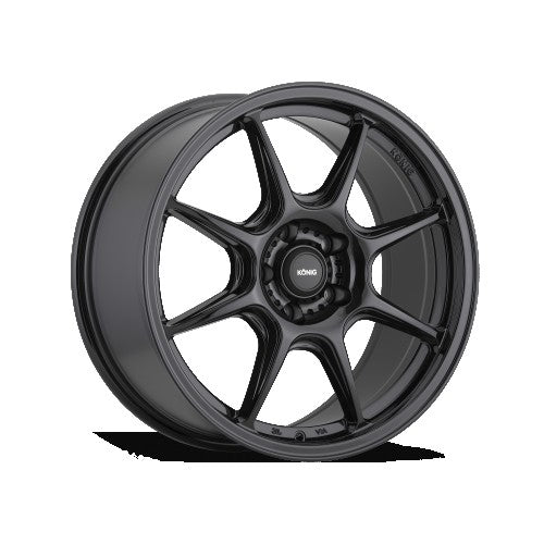 Konig - Lockout - Black - Gloss Black - 18" x 8.5", 43 Offset, 5x108 (Bolt Pattern), 73.1mm HUB