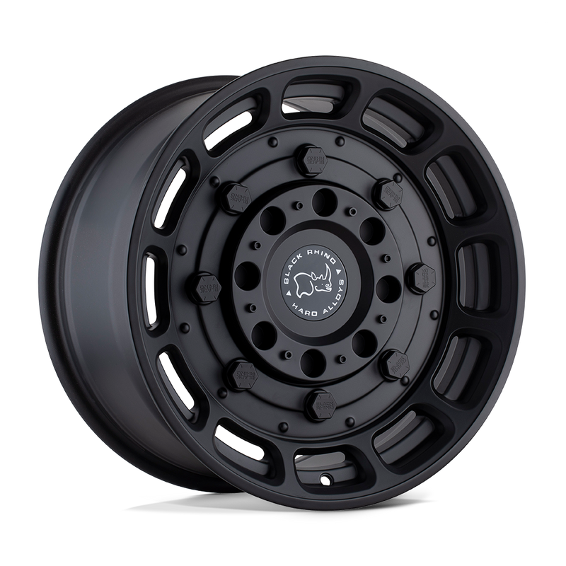 Black Rhino - WARTHOG - Black - MATTE BLACK - 17" x 8.5", 0 Offset, 6x139.7 (Bolt Pattern), 112.1mm HUB