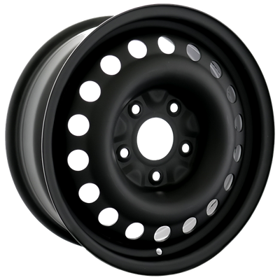 Envy Wheels - NX6 STEEL WHEEL - Black - FLAT BLACK - 16" x 6.5", 40 Offset, 5x127 (Bolt Pattern), 71.5mm HUB