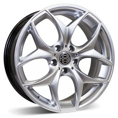 RSSW - Xenon - Silver - Hyper silver - 20" x 10", 40 Offset, 5x120 (Bolt Pattern), 74.1mm HUB