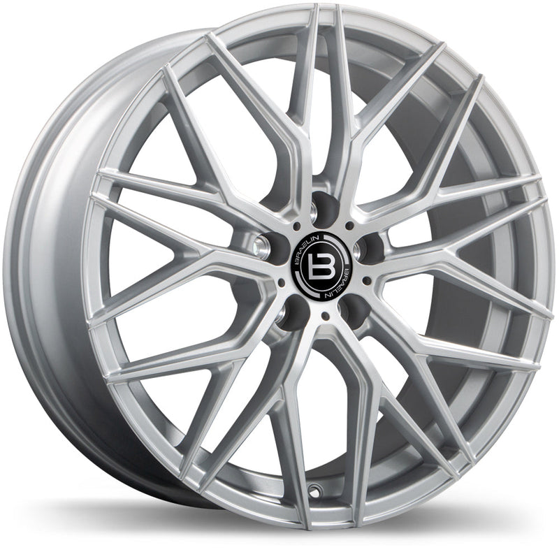 Braelin - BR10 - Silver - Gloss Silver - 20" x 9", 38 Offset, 5x108 (Bolt Pattern), 57.1mm HUB