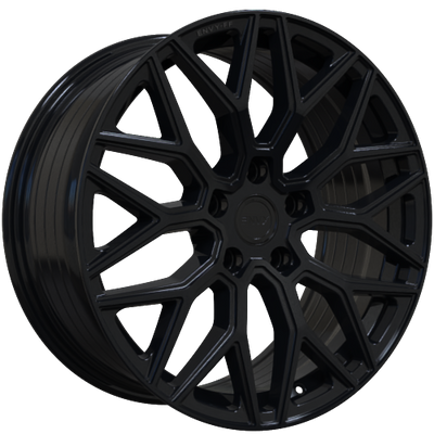Envy Wheels - FF2GB - Black - GLOSS BLACK - 22" x 9.5", 40 Offset, 5x108 (Bolt Pattern), 63.4mm HUB