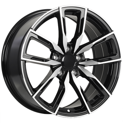 ART - Replica 157 - Black - Gloss Black - Machined Face - 18" x 8.5", 35 Offset, 5x120 (Bolt Pattern), 72.6mm HUB