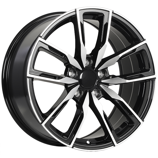 ART - Replica 157 - Black - Gloss Black - Machined Face - 18" x 8.5", 35 Offset, 5x120 (Bolt Pattern), 72.6mm HUB