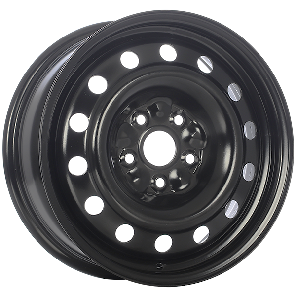 RNB - STEEL WHEEL - Black - Black E-Coating - 16" x 6.5", 45 Offset, 5x112 (Bolt Pattern), 57.1mm HUB