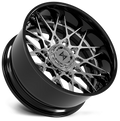 Sentali - BFX5 - Chrome - Gloss Black Lip / Chrome Centre - 22" x 10", -24 Offset, 8x165.1/170 (Bolt pattern), 125.20mm HUB