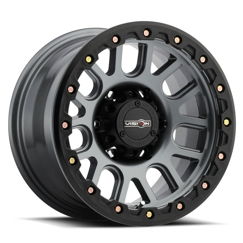 Vision Wheel Off-Road - 111 NEMESIS - Gunmetal - Gunmetal - 17" x 9", -12 Offset, 8x165.1 (Bolt Pattern), 125.2mm HUB