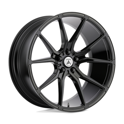 Asanti Black - ABL-13 VEGA - Black - GLOSS BLACK - 20" x 10.5", 38 Offset, 5x112 (Bolt Pattern), 72.6mm HUB