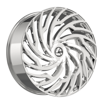 Azara - AZA-536 - Chrome - Nano Chrome - 22" x 9.5", 15 Offset, 5x115/120 (Bolt pattern), 74.1mm HUB