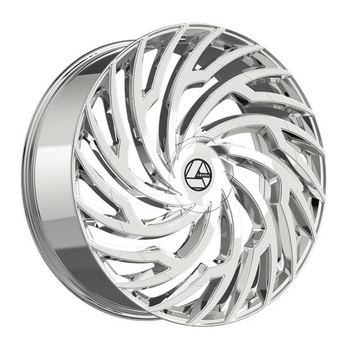Azara - AZA-536 - Chrome - Nano Chrome - 22" x 9.5", 15 Offset, 5x115/120 (Bolt pattern), 74.1mm HUB