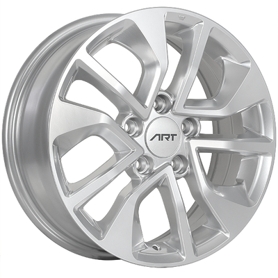 ART - Replica 138 - Silver - Silver - 16" x 6.5", 45 Offset, 5x114.3 (Bolt Pattern), 64.1mm HUB