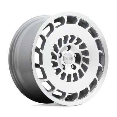 Rotiform - R135 CCV - Silver - GLOSS SILVER MACHINED - 18" x 8.5", 45 Offset, 5x112 (Bolt Pattern), 66.6mm HUB