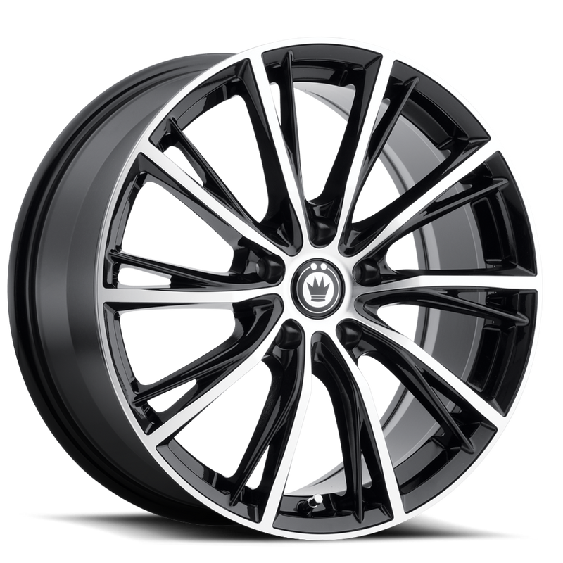 Konig - Impression - Black - Gloss Black With Machined Face - 16" x 7.5", 40 Offset, 5x114.3 (Bolt Pattern), 73.1mm HUB