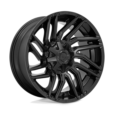 Fuel - D775 TYPHOON - Black - MATTE BLACK - 22" x 10", -18 Offset, 8x180 (Bolt Pattern), 124.2mm HUB