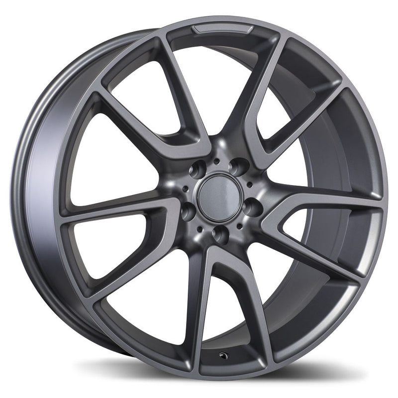 Replika - R207 - Gunmetal - Matte Gunmetal - 20" x 8.5", 40 Offset, 5x112 (Bolt Pattern), 66.5mm HUB