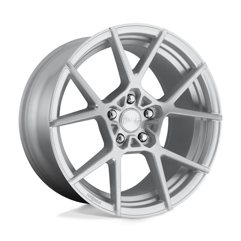 Rotiform - R138 KPS - Silver - GLOSS SILVER BRUSHED - 19" x 8.5", 45 Offset, 5x112 (Bolt Pattern), 66.6mm HUB
