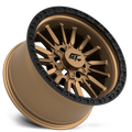 GT Off-Road - CHAMBER - Bronze - Black Ring / Matte Bronze Centre - 18" x 12", -44 Offset, 8x165.1/180 (Bolt pattern), 125.20mm HUB