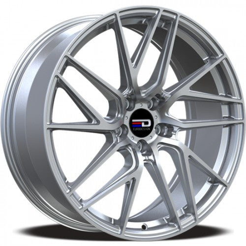 Euro Design - Tech - Silver - Silver - 19" x 8.5", 35 Offset, 5x112 (Bolt Pattern), 66.5mm HUB