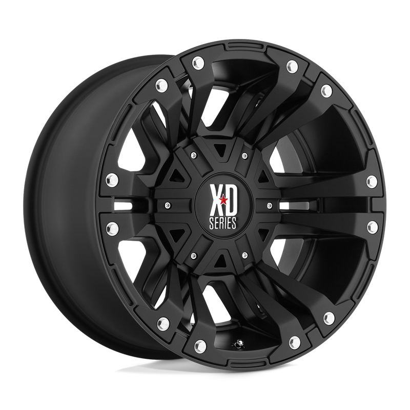 XD Series - XD822 MONSTER II - Black - MATTE BLACK - 18" x 10", -24 Offset, 8x170 (Bolt Pattern), 130.8mm HUB