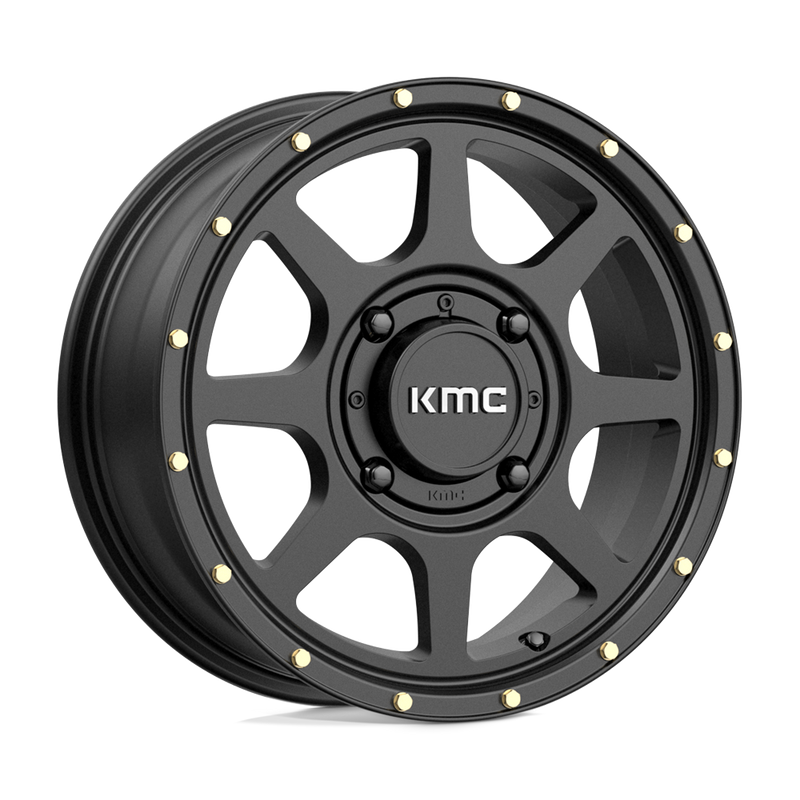 KMC Powersports - KS134 ADDICT 2 - Black - SATIN BLACK - 15" x 6", 38 Offset, 4x156 (Bolt Pattern), 132mm HUB