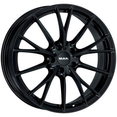 Mak Wheels - FABRIK - Black - GLOSS BLACK - 18" x 9", 28 Offset, 5x120 (Bolt Pattern), 72.6mm HUB