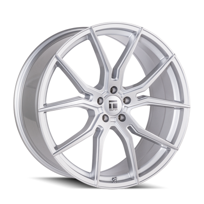 Touren - TF01 - Silver - BRUSHED SILVER - 22" x 9", 30 Offset, 5x112 (Bolt Pattern), 66.6mm HUB