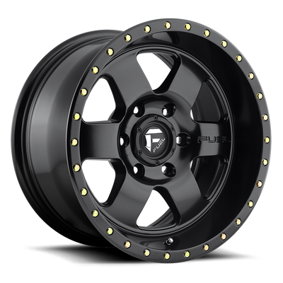 Fuel - D618 PODIUM - Gunmetal - MATTE BLACK - 17" x 9", 1 Offset, 6x139.7 (Bolt Pattern), 108mm HUB
