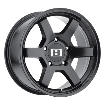 Level 8 - MK6 - Black - Matte Black - 17" x 8", 0 Offset, 6x139.7 (Bolt Pattern), 106.1mm HUB