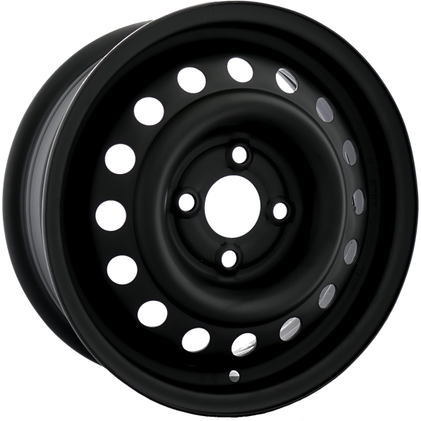 Envy Wheels - NX6 STEEL WHEEL - Black - FLAT BLACK - 15" x 5.5", 40 Offset, 4x114.3 (Bolt Pattern), 66.1mm HUB
