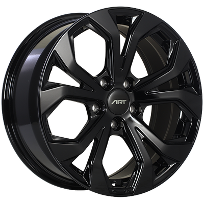 ART - Replica 183 - Black - Gloss Black - 18" x 8", 40 Offset, 5x114.3 (Bolt Pattern), 73.1mm HUB