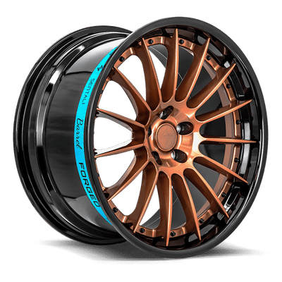 Sentali - SB2 - Black - Gloss Black Lip / Gloss Bronze Centre - 20" x 10.5", 25 Offset, 5x112 (Bolt pattern), 66.6mm HUB