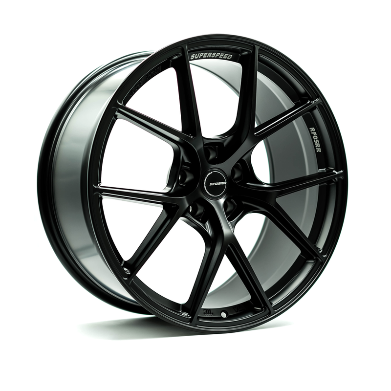 Superspeed - RF05RR - Black - Matt Black - 20" x 9.5", 10 Offset, 5x112 (Bolt Pattern), 67mm HUB