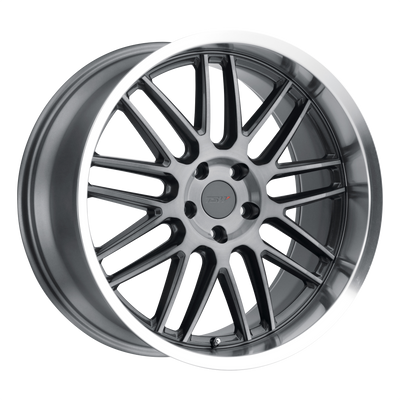 TSW Wheels - AVALON - Gunmetal - GUNMETAL W/ BRUSHED GUNMETAL FACE & MACHINED LIP - 19" x 8.5", 42 Offset, 5x112 (Bolt Pattern), 66.56mm HUB