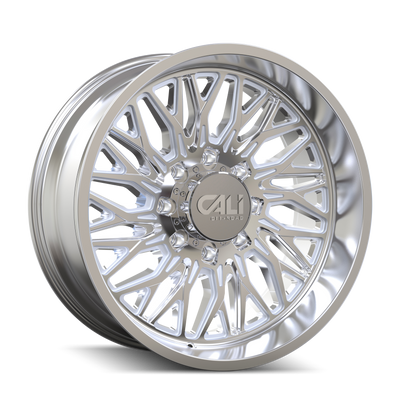 Cali Off-Road - CRUSHER - Polished - 22" x 10", -19 Offset, 8x165.1 (Bolt pattern), 130.80mm HUB