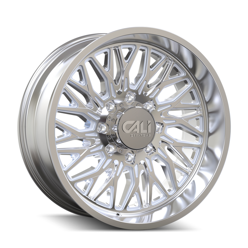 Cali Off-Road - CRUSHER - Polished - 22" x 10", -19 Offset, 8x165.1 (Bolt pattern), 130.80mm HUB