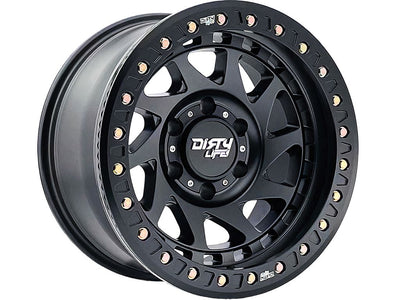 Dirty Life - ENIGMA RACE - Black - MATTE BLACK - 17" x 9", -12 Offset, 8x170 (Bolt Pattern), 125.2mm HUB