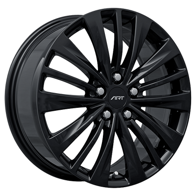 ART - Replica 259 - Black - Gloss Black - 18" x 7.5", 38 Offset, 5x114.3 (Bolt Pattern), 60.1mm HUB