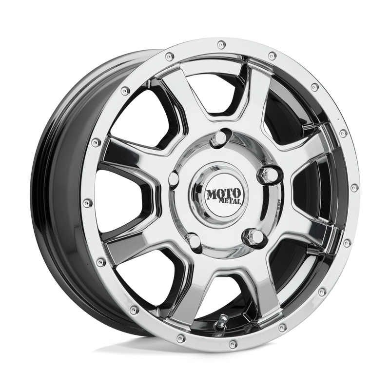 Moto Metal - MO970 - Polished - PVD - 17" x 8", 50 Offset, 5x130 (Bolt Pattern), 84.1mm HUB