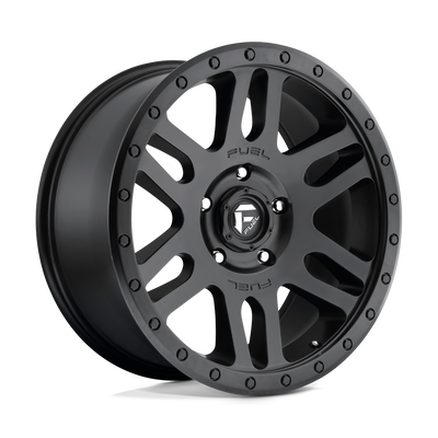 Fuel - D584 RECOIL - Black - MATTE BLACK - 20" x 9", 20 Offset, 5x150 (Bolt Pattern), 110.1mm HUB