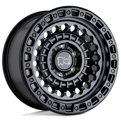 Black Rhino - SENTINEL - Black - MATTE BLACK - 20" x 9.5", 12 Offset, 8x180 (Bolt Pattern), 124.2mm HUB