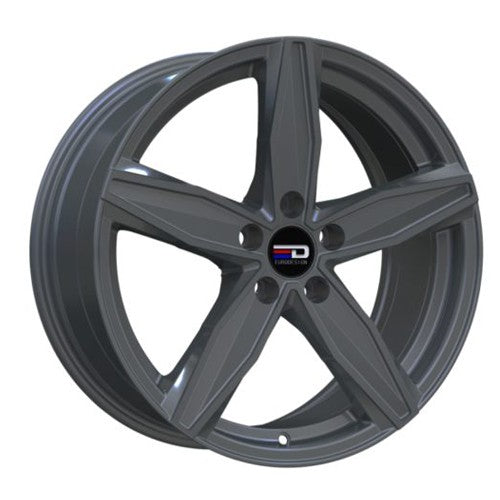 Euro Design - Berlin - Gunmetal - Matte Gunmetal - 16" x 7", 40 Offset, 5x114.3 (Bolt Pattern), 64.1mm HUB