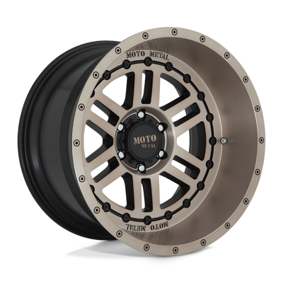Moto Metal - MO800 DEEP SIX - Black - SATIN BLACK WITH BRONZE TINT - 20" x 10", -18 Offset, 5x127 (Bolt Pattern), 71.5mm HUB
