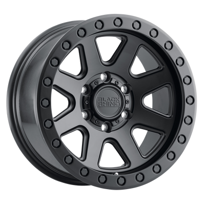 Black Rhino - BAKER - Gunmetal - MATTE BLACK - 20" x 9", 12 Offset, 5x150 (Bolt Pattern), 110.1mm HUB