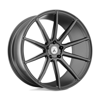 Asanti Black - ABL-20 ARIES - Grey - Matte Graphite - 20" x 8.5", 20 Offset, 5x115 (Bolt Pattern), 72.6mm HUB
