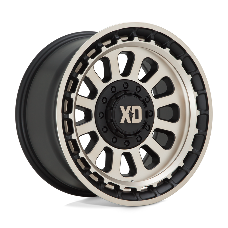 XD Series - XD856 OMEGA - Black - SATIN BLACK WITH BRONZE TINT - 17" x 9", 0 Offset, 5x127/139.7 (Bolt Pattern), 78.1mm HUB
