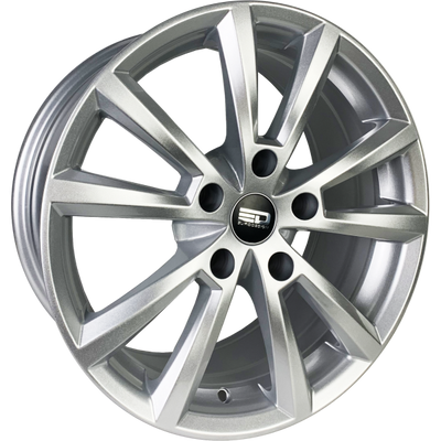 Euro Design - AD-2 - Silver - Hyper Silver - 17" x 7.5", 35 Offset, 5x127 (Bolt pattern), 71.56mm HUB