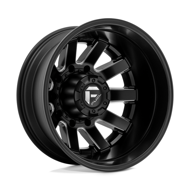 Fuel - D538 MAVERICK - Black - MATTE BLACK MILLED - 22" x 8.25", -215 Offset, 8x165.1 (Bolt Pattern), 121.5mm HUB