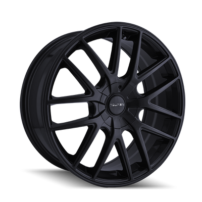 Touren - TR60 - Black - FULL MATTE BLACK - 16" x 7", 42 Offset, 5x105/114.3 (Bolt Pattern), 72.6mm HUB
